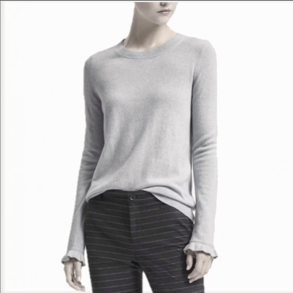 Banana Republic ruffle cuff sweater